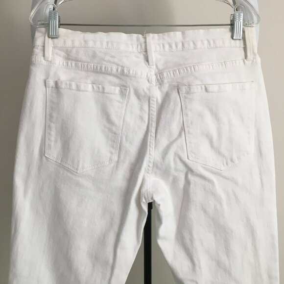 FRAME Denim Le Garcon Blanc 5 Pocket Logo Hardware Jeans - Picture 10 of 15